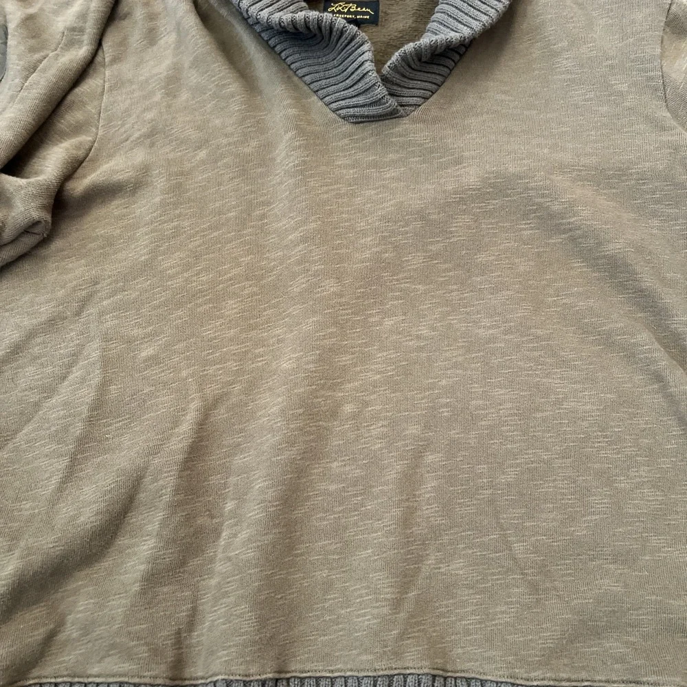 LL Bean Sweater Shawl Collar Elbow Patches Men XXL Made In Hong Kong Black Label
